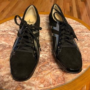 Amalfi lace up cashmere flats